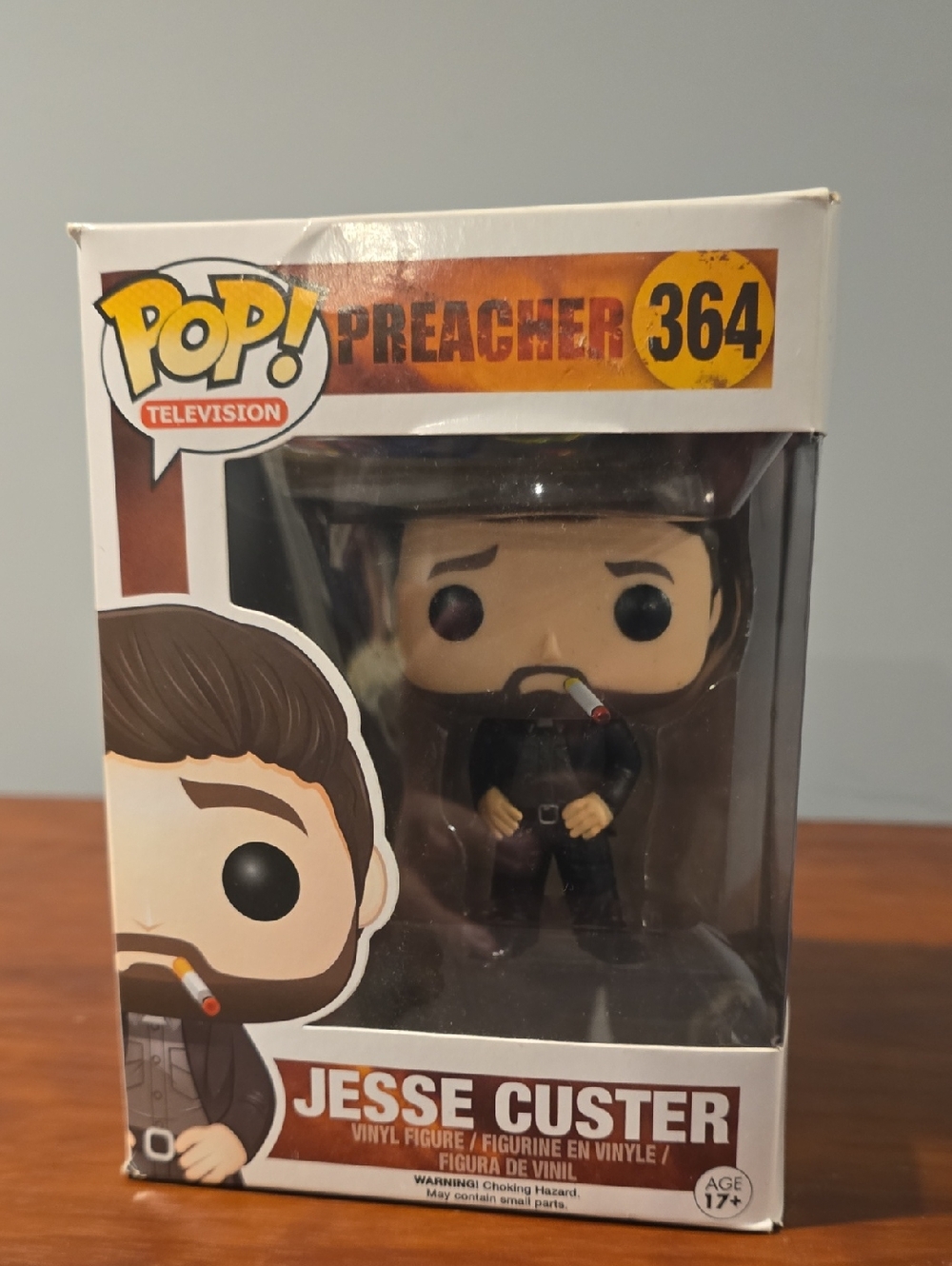 Funko Preacher Pop! Box Art Figure Backing Card – Yellow, Orange, Black